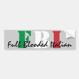 FBI, volledig geblust Italiaans Bumpersticker