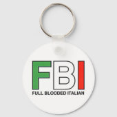 FBI = volledig geblust Italiaans Sleutelhanger (Voorkant)