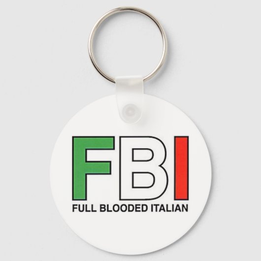 FBI = volledig geblust Italiaans Sleutelhanger (Voorkant)