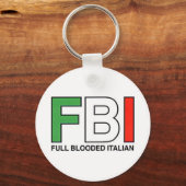 FBI = volledig geblust Italiaans Sleutelhanger (Voorkant)