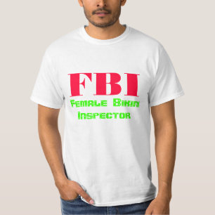 FBI, Vrouw Bikini Inspecteur T-shirt