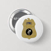 fbi vrouw body inspecteur ronde button 5,7 cm (Voorkant /achterkant)
