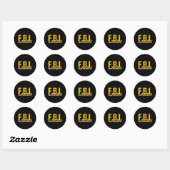 Fbi Vrouw Body Inspector Acronym Novelty Collecto Ronde Sticker (Vel)