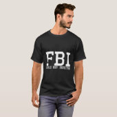 FBI Vrouw Body Inspector Pun Linear T-shirt (Voorkant volledig)