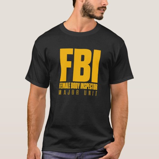 FBI-Vrouw hoofdinspecteur-generaal pa Joke Humo T-shirt (Voorkant)