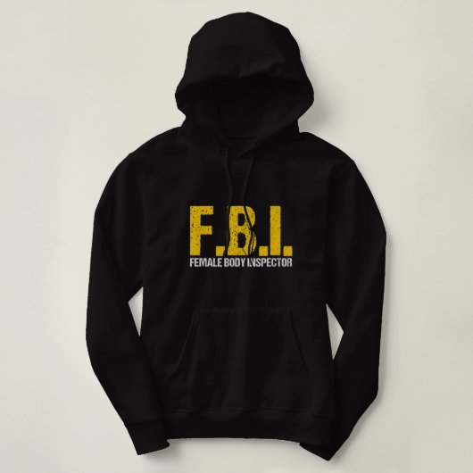 FBI-Vrouw inspecteur Acronym Lover Novelty Co Hoodie (Design voorkant)
