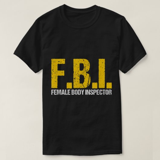 FBI-Vrouw inspecteur Acronym Lover Novelty Co T-shirt (Design voorkant)