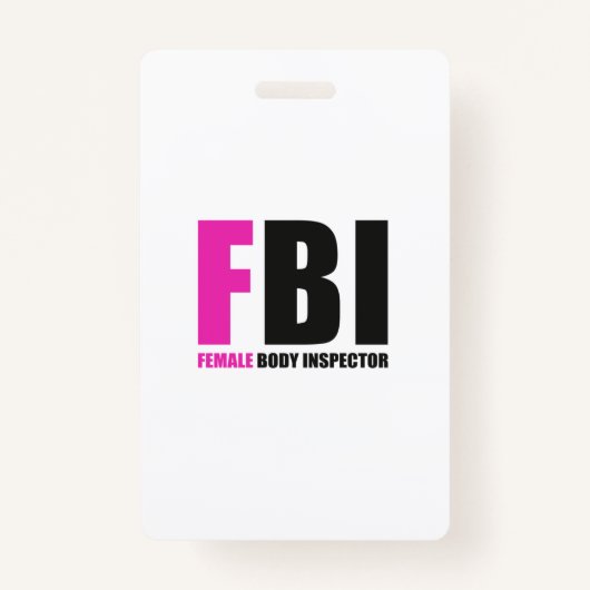 FBI-Vrouw inspecteur Badge (Voorkant)