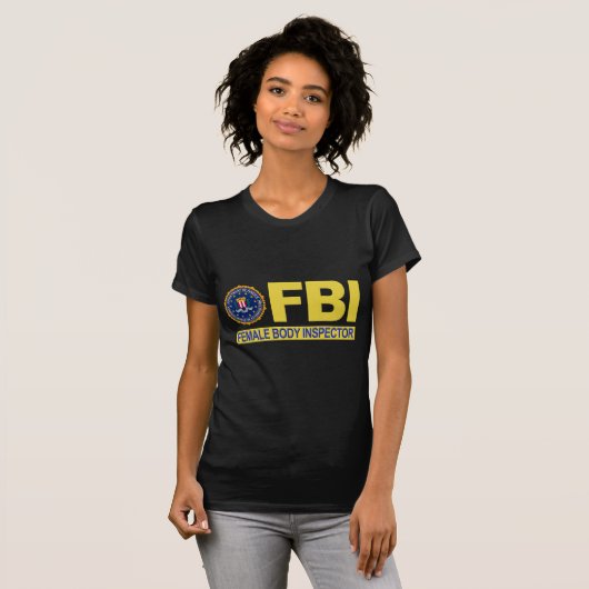 FBI-Vrouw inspecteur T-shirt (Voorkant volledig)