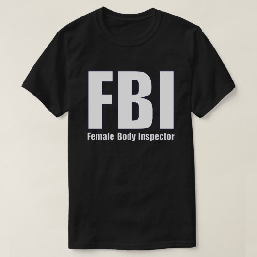 FBI-Vrouw inspecteur T-shirt (Design voorkant)