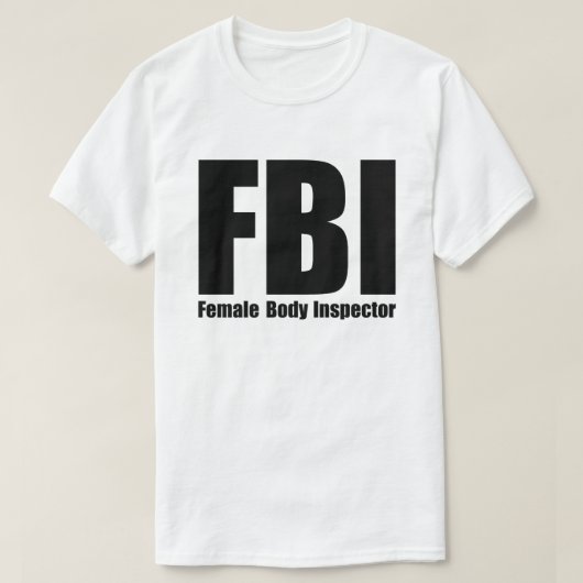 FBI-Vrouw inspecteur T-shirt (Design voorkant)