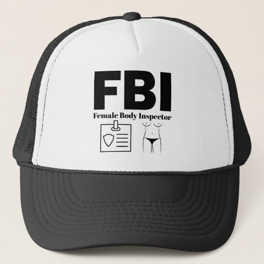 FBI-Vrouw inspecteur Trucker Pet (Voorkant)