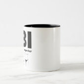 FBI-Vrouw inspecteur Tweekleurige Koffiemok (Center)