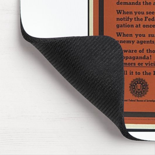 FBI-waarschuwing Muismat (Hoek)