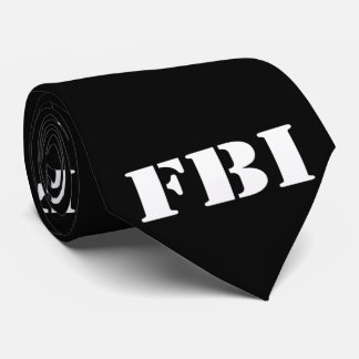 FBI Zwart Stropdas