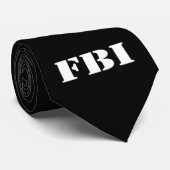 FBI Zwart Stropdas (Opgerold)