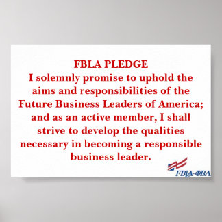 FBLA Pledge Poster
