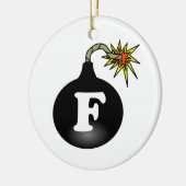 FBomb Classic Keramisch Ornament (Links)