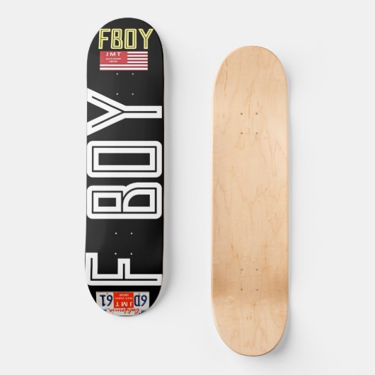 FBOY OFFICIEEL 8 1/4" Skateboard Deck (Voorkant)