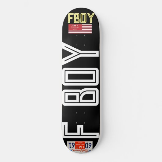 FBOY OFFICIËLE 8 1/4" Skateboarddek Persoonlijk Skateboard (Voorkant)