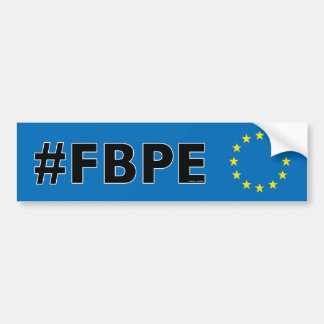 #FBPE Volg Pro anti-Brexit van de EU Bumpersticker