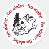 FBRN Volunteer Logo Ronde Sticker (Voorkant)
