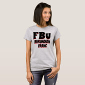 FBu Burundese frank Grijs T-shirt (Voorkant volledig)