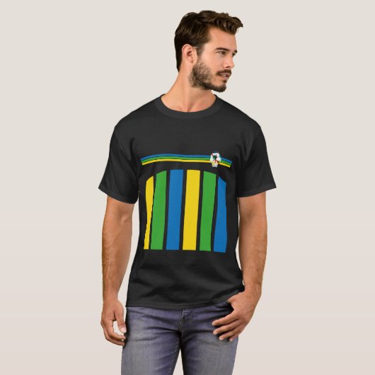 fc amazigh logo - amazigh voet t-shirt (Voorkant volledig)