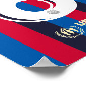 FC Barcelona Football Jersey Wallart Poster (Hoek)