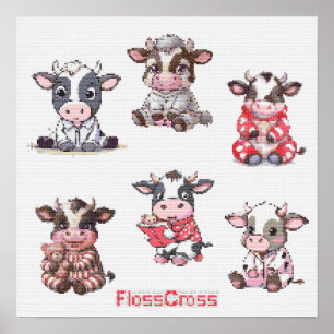 FC CROSS-STITCH KOE STICKERS! POSTER