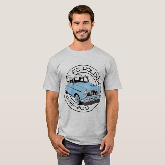 FC Holden — wagon — Blue & White T-shirt (Voorkant volledig)