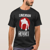 FC Lineman Because Quarterbacks Need Heroes T-shirt (Voorkant)