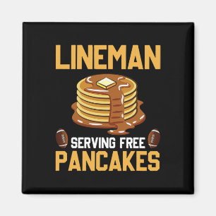 FC Lineman Serving Pancakes Daily Offensive Magneet