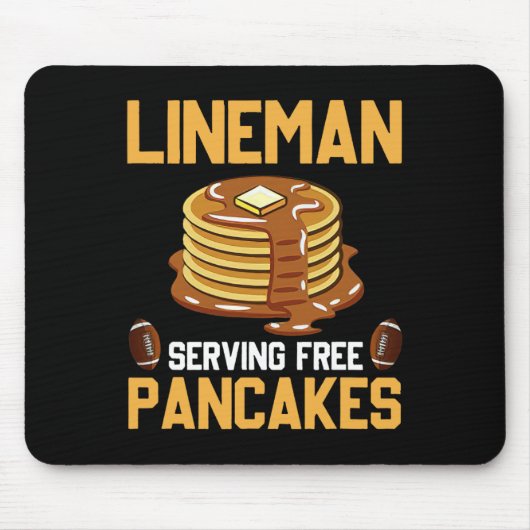 FC Lineman Serving Pancakes Daily Offensive Muismat (Voorkant)