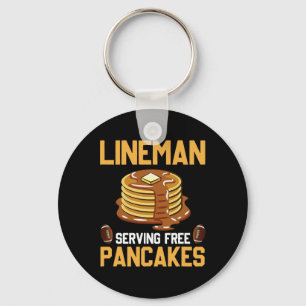 FC Lineman Serving Pancakes Daily Offensive Sleutelhanger