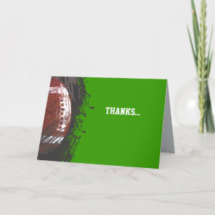 FC Splatter Bar Mitzvah Thank You Card Bedankkaart