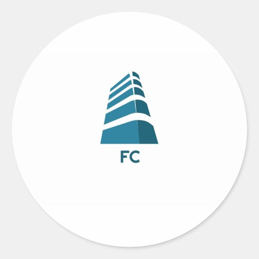 fc sport ronde sticker (Voorkant)
