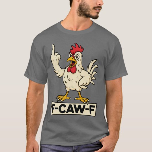 FCAWF Funny Rooster vintage T-shirt (Voorkant)