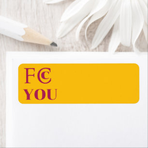 FCC JOU Retouradreslabel Etiket
