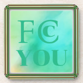 FCC YOU Drank Coaster Bier Onderzetter (Voorkant)