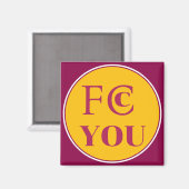 FCC YOU Koelkastmagneet Magneet (Voorkant / Achterkant)