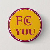 FCC YOU Koelkastmagneet Ronde Button 5,7 Cm (Voorkant)