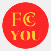 FCC YOU Sticker (Voorkant)