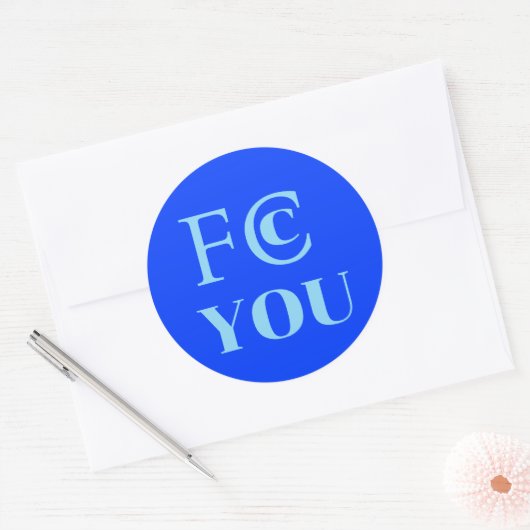 FCC YOU Sticker (Envelop)