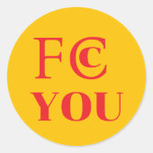 FCC YOU Sticker (Voorkant)