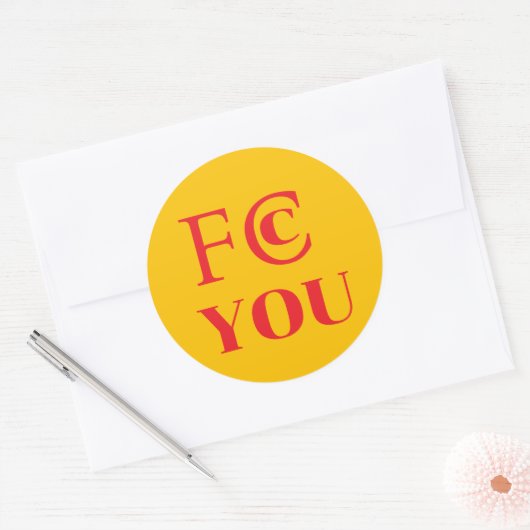 FCC YOU Sticker (Envelop)