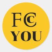 FCC YOU Sticker (Voorkant)