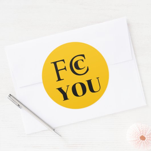 FCC YOU Sticker (Envelop)