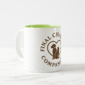 FCCH Sleutelhanger Tweekleurige Koffiemok (Voorkant links)