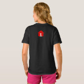 FCF Home Logo Meisjes Zwart T-shirt (Achterkant volledig)